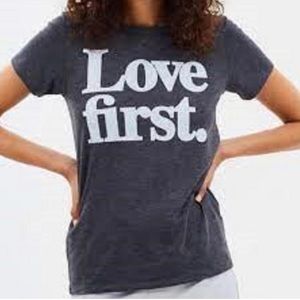 J. Crew Grey Love First Tee